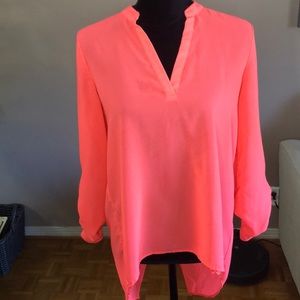 Charolette Russe V neck dressy blouse.